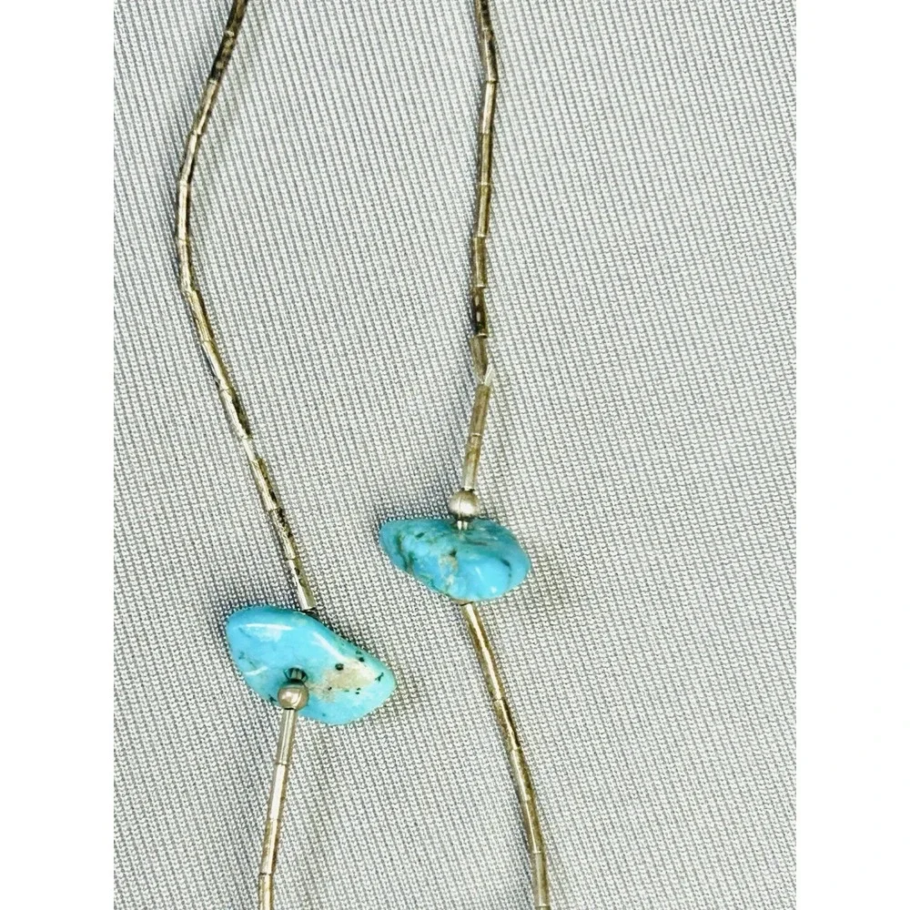 Turquoise‎ Beaded Southwest Native American Style Necklace 16